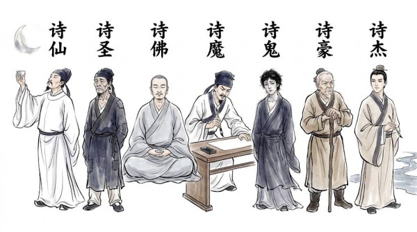李白是诗仙，诗圣、诗魔、诗佛、诗鬼又是谁？一文搞清