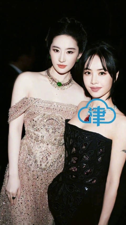 蔡依林晒与刘亦菲宝格丽晚宴合照，跨次元神仙同框