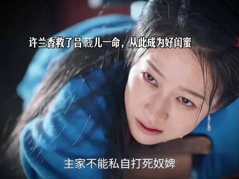 许兰香救了吕 儿一命,吕家全部被发卖 兰香如故