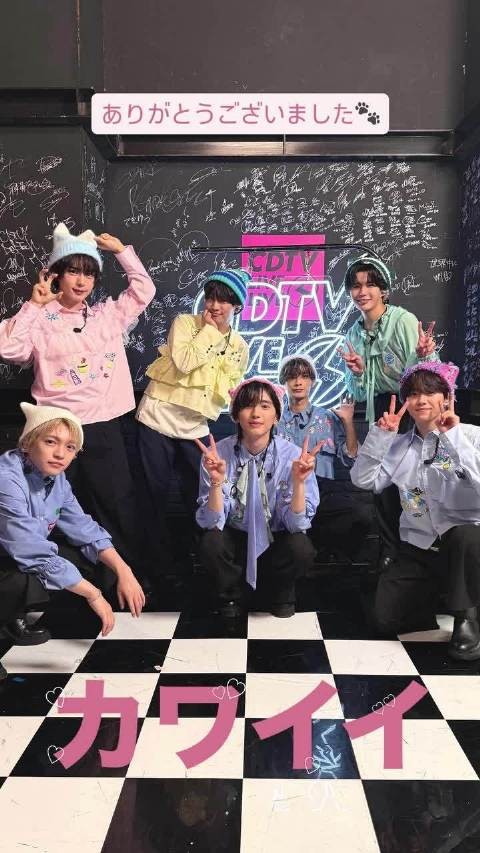 260914 各官方SNS更新 なにわ男子CDTV出演 道枝相关
