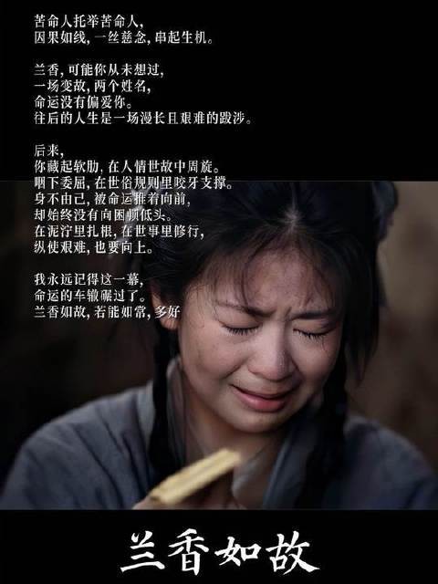 兰香,自此泪落向地而你凌云而上