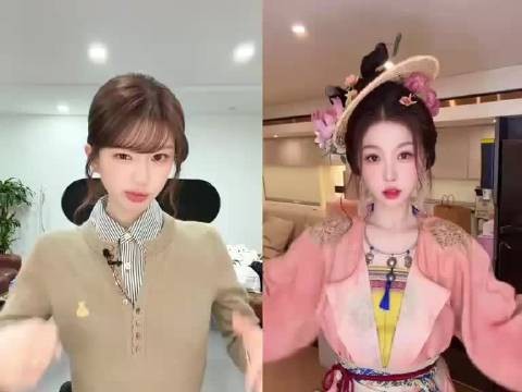 赵露思vs虞书欣手势舞对比,赵露思的嘴怎么怪怪的?