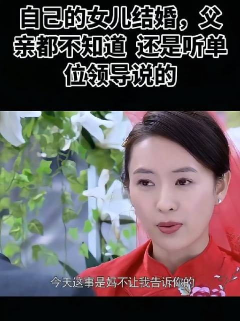 父亲得知女儿悄悄结婚后,虽然有些埋怨,但依然坚持赶来送上祝福