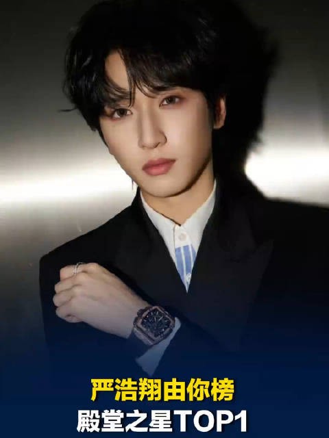 严浩翔斩获由你榜殿堂之星第一