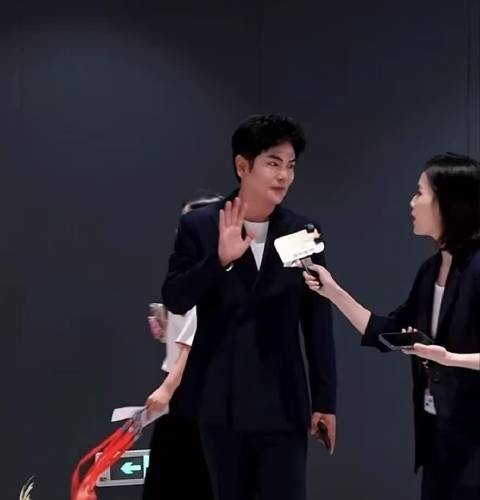 张晓龙金鹰奖采访盼杨紫蒋欣获奖