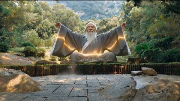 清源山老君先生IP焕新,千年老君走出山崖漫步