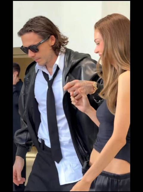 贝克汉姆大儿子大儿媳好甜,都说两个恋爱脑在一起最幸福!