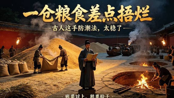 粮堆发热将烂，古人挖窖烘地巧储粮！