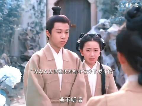 大太太去世，程氏开始不安分利用芝姐诬陷兰香