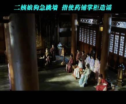 二姨娘狗急跳墙 指使药铺掌柜造谣