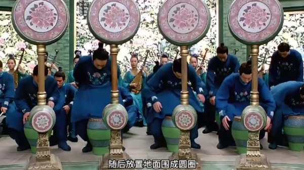 章子怡牡丹坊击鼓长袖飞舞